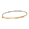 3.8mm Glitter Enamel Bangle in 10K Gold