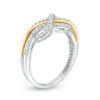 0.24 CT. T.W. Diamond Infinity Ring in 10K Two-Tone Gold