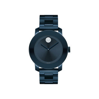 Ladies' Movado Bold® Crystal Accent Blue IP Watch (Model: 3600388)