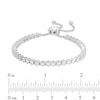 Thumbnail Image 1 of Lab-Created White Sapphire Bolo Bracelet in Sterling Silver – 9.0"