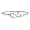 Thumbnail Image 0 of Open Hearts by Jane Seymour™ 0.10 CT. T.W. Diamond Collar Bangle in Sterling Silver