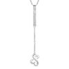 Open Hearts by Jane Seymour™ 0.10 CT. T.W. Diamond "Y" Necklace in Sterling Silver - 19"