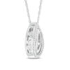 Thumbnail Image 1 of Unstoppable Love™ 0.15 CT. T.W. Composite Diamond Double Teardrop Pendant in Sterling Silver