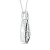 Unstoppable Love™ 0.45 CT. T.W. Enhanced Black and White Composite Diamond Infinity Pendant in 10K White Gold