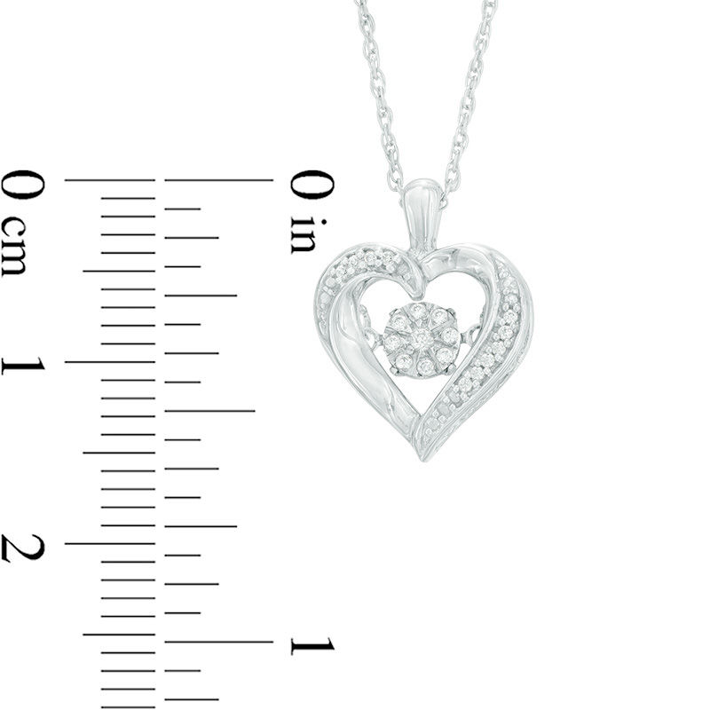 Unstoppable Love™ Composite Diamond Accent Heart Frame Pendant in Sterling Silver|Peoples Jewellers
