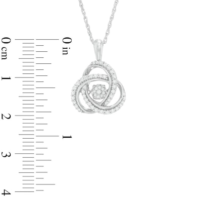 Unstoppable Love™ 0.23 CT. T.W. Composite Diamond Celtic Knot Pendant in Sterling Silver