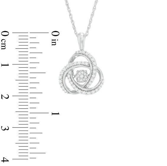 Unstoppable Love™ 0.23 CT. T.W. Composite Diamond Celtic Knot Pendant in Sterling Silver