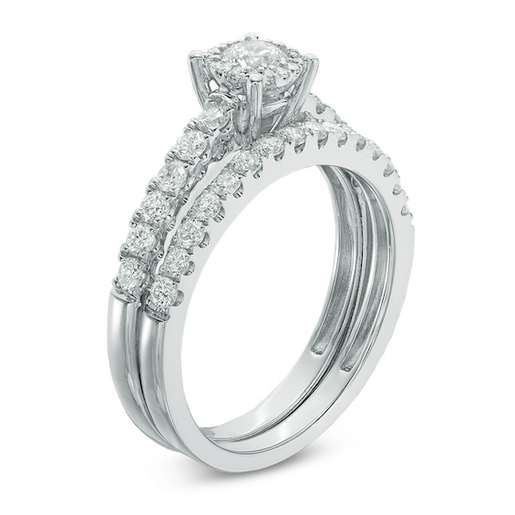 1.00 CT. T.W. Diamond Bridal Set in 14K White Gold