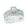 1.50 CT. T.W. Channel-Set Diamond Bridal Set in 14K White Gold