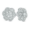 Thumbnail Image 0 of 0.95 CT. T.W. Diamond Snowflake Stud Earrings in 10K White Gold