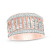 Thumbnail Image 1 of 0.95 CT. T.W. Diamond Column Ring in 10K Rose Gold