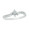 Thumbnail Image 0 of Diamond Accent Marquise Bypass Promise Ring in 10K White Gold