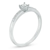 Diamond Accent Linear Promise Ring in 10K White Gold