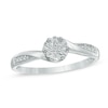 Thumbnail Image 0 of Composite Diamond Accent Bypass Promise Ring in 10K White Gold