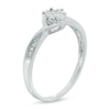 Thumbnail Image 1 of Composite Diamond Accent Bypass Promise Ring in 10K White Gold