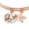 Thumbnail Image 2 of Chrysalis "You are a star" Charms Adjustable Bangle in Rose-Tone Brass