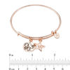 Thumbnail Image 3 of Chrysalis "You are a star" Charms Adjustable Bangle in Rose-Tone Brass