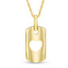 Thumbnail Image 1 of Cutout Heart Dog Tag Pendant in 10K Gold