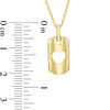 Thumbnail Image 2 of Cutout Heart Dog Tag Pendant in 10K Gold