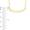 Sideways Horn Necklace in 10K Gold