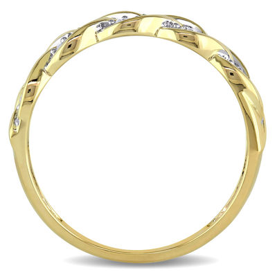 0.25 CT. T.W. Diamond Loose Braid Anniversary Band in 10K Gold