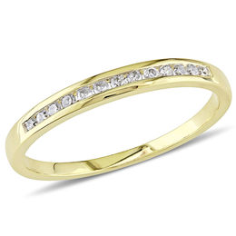 0.12 CT. T.W. Diamond Channel-Set Anniversary Band in 10K Gold