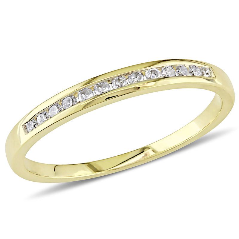 CT. T.W. Diamond Channel-Set Anniversary Band in 10K Gold|Peoples Jewellers