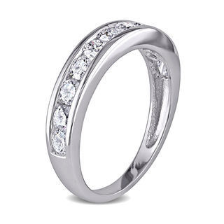 0.99 CT. T.W. Diamond Channel-Set Anniversary Band in 14K White Gold