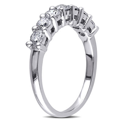 1.05 CT. T.W. Diamond Seven Stone Anniversary Band in 14K White Gold