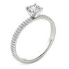 Thumbnail Image 1 of 0.75 CT. T.W. Diamond Double Row Engagement Ring in 14K White Gold