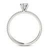 Thumbnail Image 2 of 0.75 CT. T.W. Diamond Double Row Engagement Ring in 14K White Gold