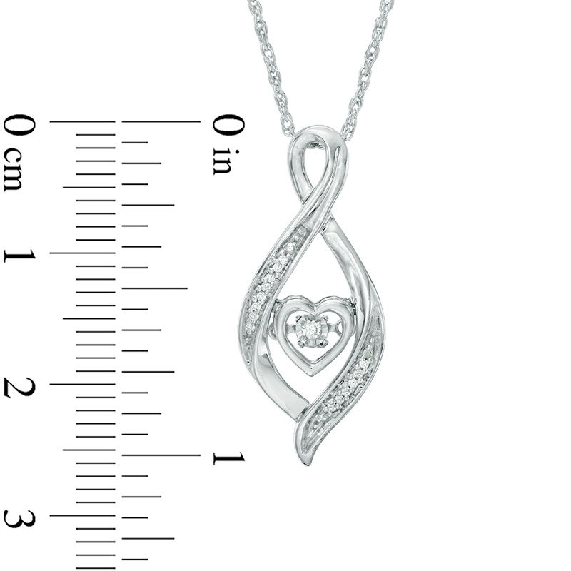 Unstoppable Love™ Diamond Accent Infinity with Heart Pendant in Sterling Silver|Peoples Jewellers