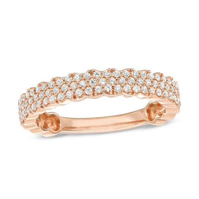 0.40 CT. T.W. Diamond Anniversary Band in 10K Rose Gold