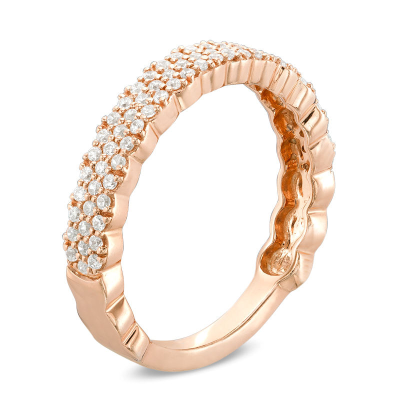 0.40 CT. T.W. Diamond Anniversary Band in 10K Rose Gold|Peoples Jewellers