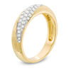 Thumbnail Image 2 of 0.38 CT. T.W. Diamond Swirl Vintage-Style Anniversary Band in 10K Gold