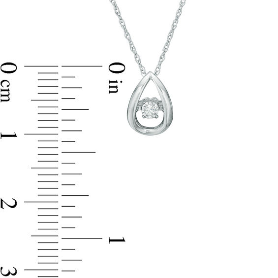 Unstoppable Love™ Diamond Accent Teardrop Frame Pendant in 10K White Gold