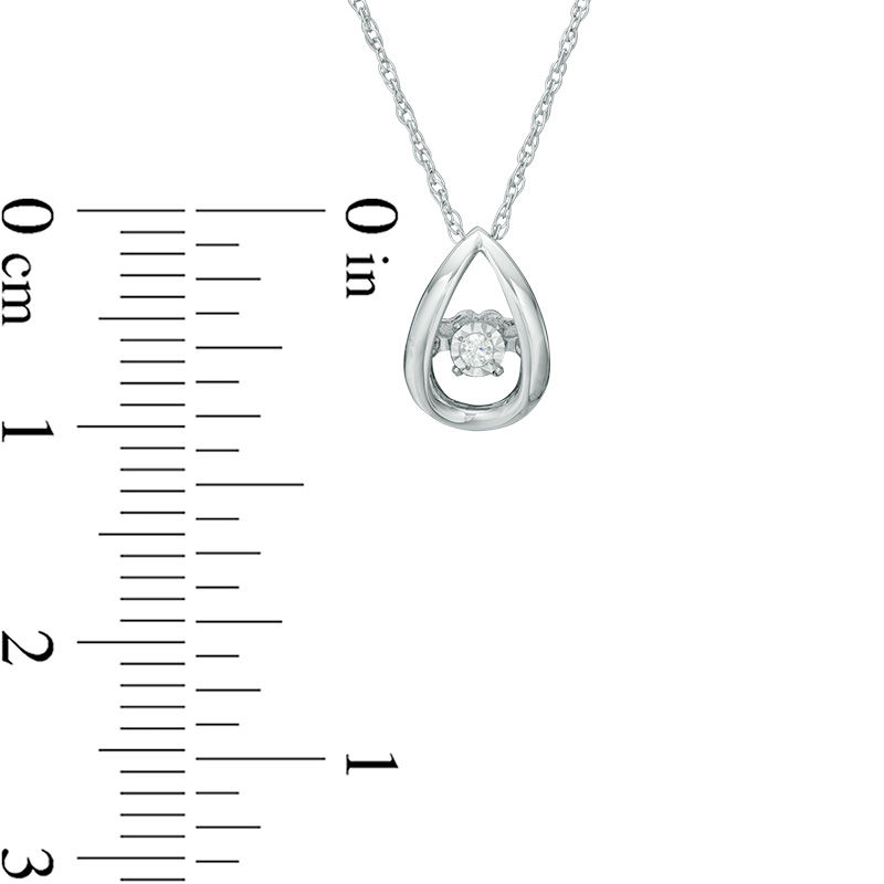 Unstoppable Love™ Diamond Accent Teardrop Frame Pendant in 10K White Gold|Peoples Jewellers