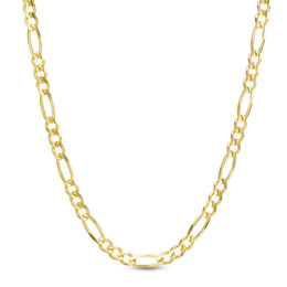 Men's 3.1mm Figaro Chain Necklace in Solid 14K Gold - 24&quot;