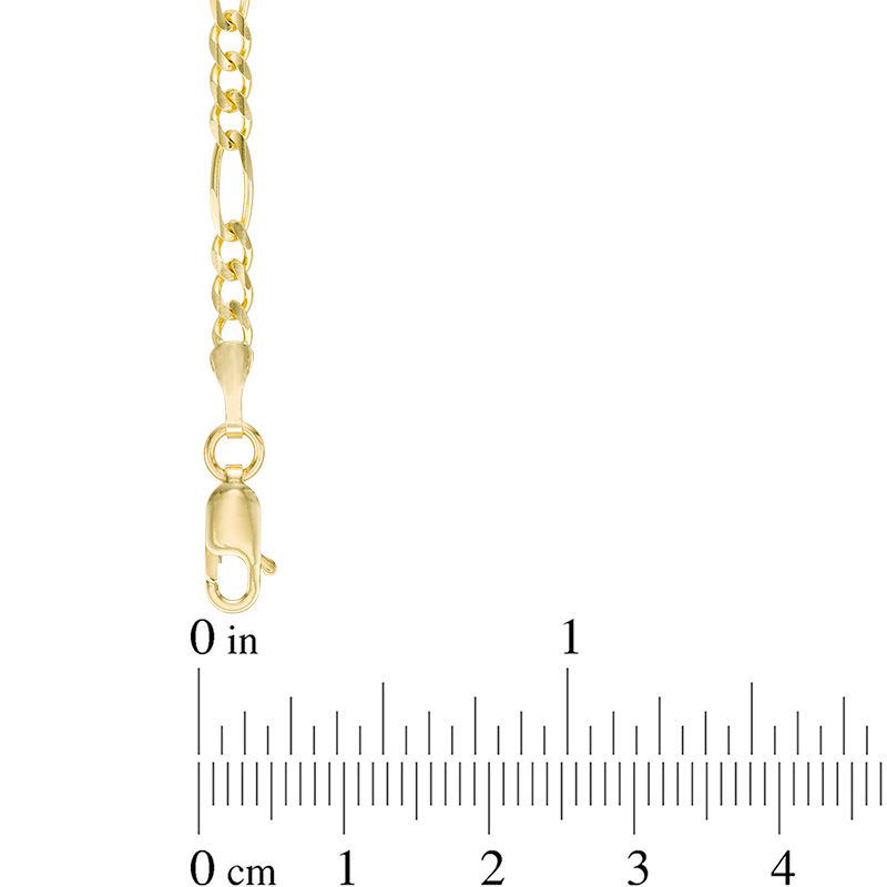 Men's 3.1mm Figaro Chain Necklace in Solid 14K Gold - 24"|Peoples Jewellers
