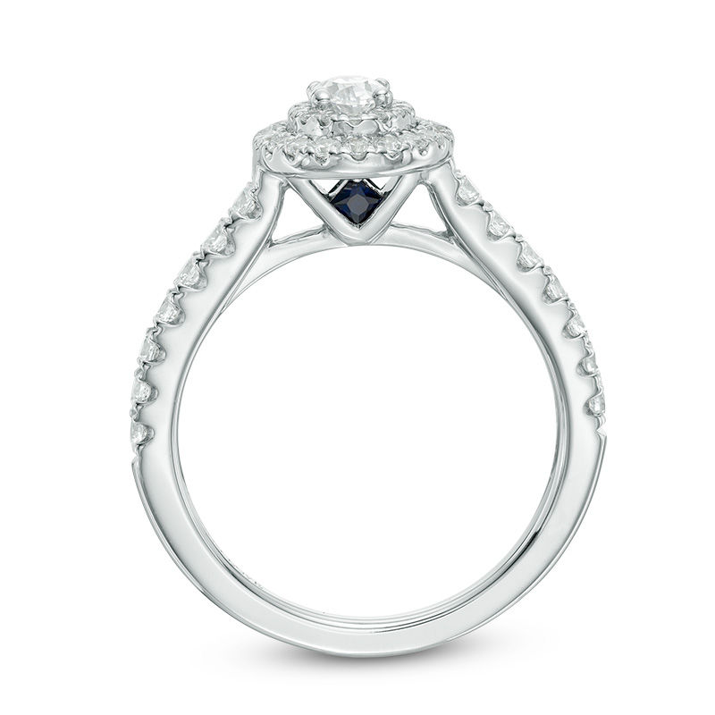 Zales Vera Wang Love Collection 1-1/2 CT. T.w. Diamond Cushion Frame Engagement  Ring in 14K White Gold | Mall of America®