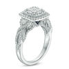 Thumbnail Image 1 of Vera Wang Love Collection 1.30 CT. T.W. Quad Princess-Cut Diamond Frame Engagement Ring in 14K White Gold