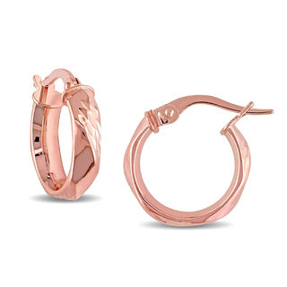 14.0mm Hoop Earrings in 10K Rose Gold