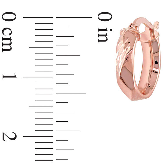 14.0mm Hoop Earrings in 10K Rose Gold