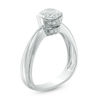 1.06 CT. T.W. Certified Diamond Solitaire with Side Accents Engagement Ring in 14K White Gold (J/I2)