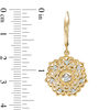 Thumbnail Image 1 of Unstoppable Love™ 0.33 CT. T.W. Diamond Filigree Flower Drop Earrings in 10K Gold