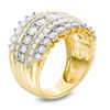 1.00 CT. T.W. Diamond Multi-Row Anniversary Band in 10K Gold