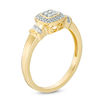 Thumbnail Image 1 of 0.15 CT. T.W. Quad Diamond Frame Collar Promise Ring in 10K Gold