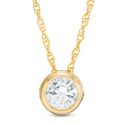 CT. Diamond Solitaire Pendant in 10K Gold