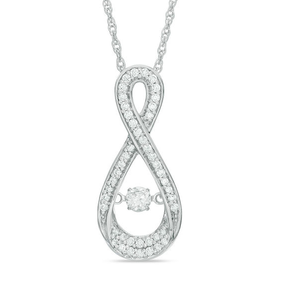 Unstoppable Love™ CT. T.W. Diamond Infinity Pendant in 10K White Gold