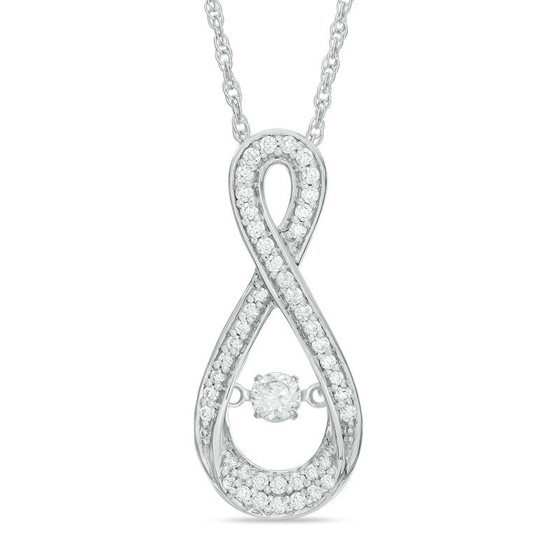 Unstoppable Love™ CT. T.W. Diamond Infinity Pendant in 10K White Gold|Peoples Jewellers